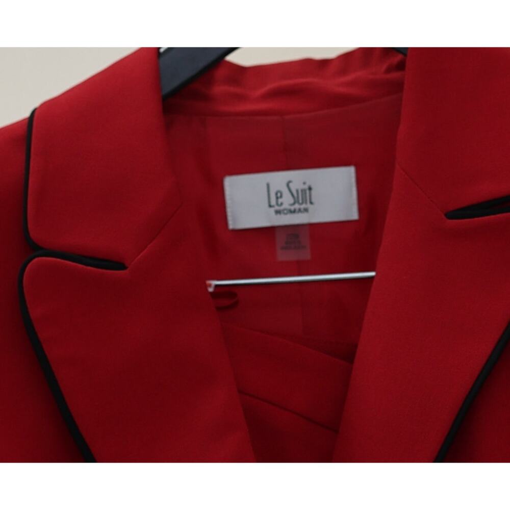 Le Suit Two Button Jacket Contrast Piping - Picture 9 of 9